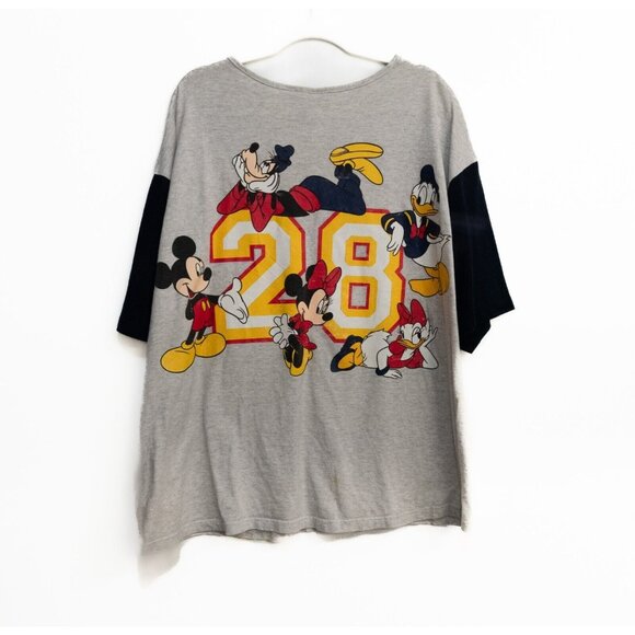 Mickey Unlimited Womens White Black Polycotton Jersey Mickey & Friends Plus 1X - Picture 3 of 8